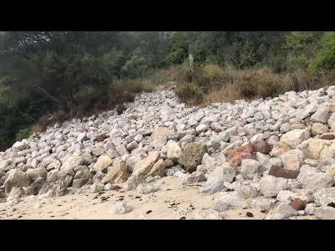 Risco de abatimento de acesso às praias